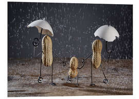 Tableau en PVC Les choses simples : sous la pluie