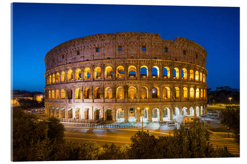 Quadro em acrílico Colosseum in Rome at night