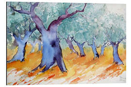 Magnettafel Olivenbäume