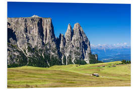 Print på skumplade Seiser Alm - South Tyrol (Italy)