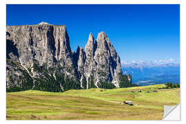 Sticker mural Alpe de Siusi - Tyrol du Sud (Italie)