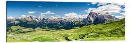 Gallery print Seiser Alm panoramic view, South Tyrol