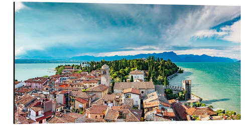 Tableau en aluminium Sirmione, Lac de Garde, Italie