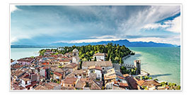 Poster Sirmione in Italy, with Lake Garda