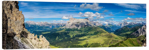 Quadro em tela The Dolomites in South Tyrol, panoramic view