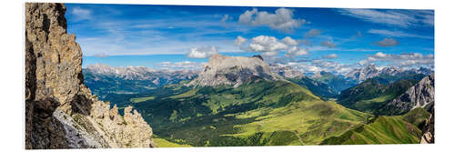 Foam board print The Dolomites in South Tyrol, panoramic view