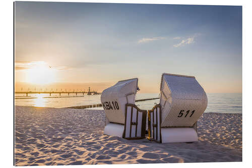 Gallery print Beach chairs, Baltic Sea