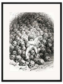 Gerahmter Kunstdruck Liebe reflektiert über Tod