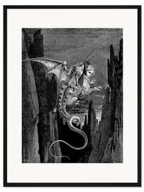 Gerahmter Kunstdruck Göttliche Komödie, Inferno