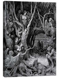 Stampa su tela  Divina Commedia, Inferno 2 - Gustave Doré