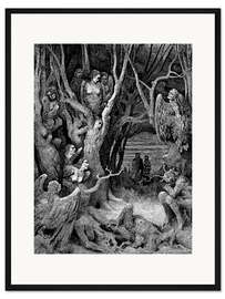 Gerahmter Kunstdruck Göttliche Komödie, Inferno 2