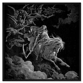 Gerahmter Kunstdruck Der Tod auf einem blassen Pferd