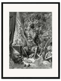 Framed art print Don Quixote, a world of disorder