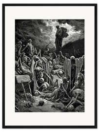 Gerahmter Kunstdruck Die Vision vom Tal der trockenen Knochen