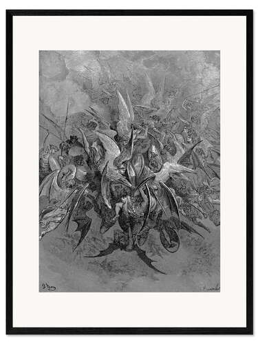 Ingelijste kunstdruk War in Heaven