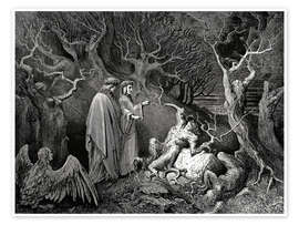 Plakat The Inferno, Canto 13 - Gustave Doré