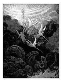 Tableau  La vierge couronnée - Gustave Doré