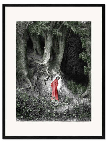 Plakat artystyczny premium w ramie Man In The Forest