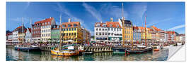 Naklejka na ścianę Nyhavn in Copenhagen (Denmark)