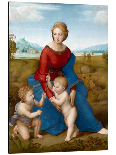 Alubild Madonna auf der Wiese