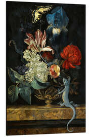 Magnettafel Tulpen und andere Blumen in einer Vase