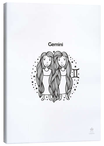 Canvas-taulu Zodiac Gemini - Girl