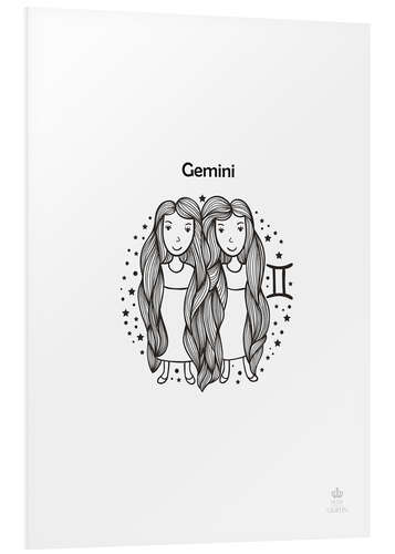 Foam board print Zodiac Gemini - Girl