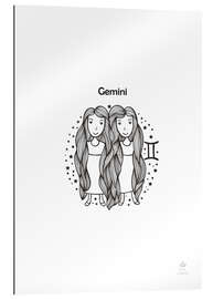 Gallery print Zodiac Gemini - Girl