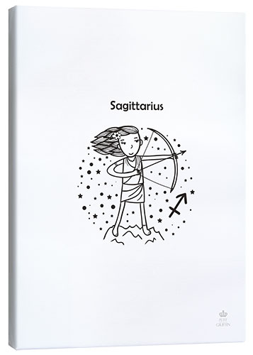 Stampa su tela Zodiaco: Sagittario, ragazza (inglese)