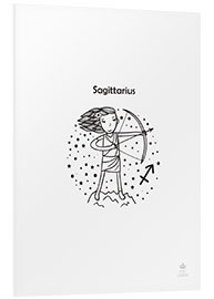 Foam board print Zodiac Sagittarius - Girl