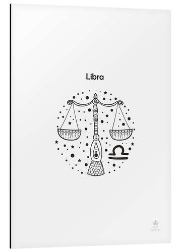 Cuadro de aluminio Zodiaco - Libra (inglés)