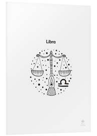 Foam board print Zodiac Libra