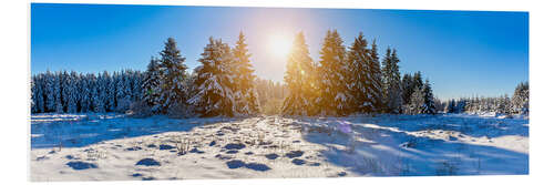 Hartschaumbild Winter landscape panorama