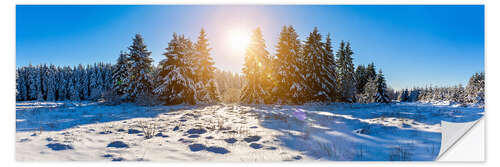 Sisustustarra Winter landscape panorama