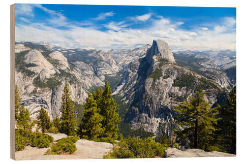 Hout print Yosemite National Park, USA