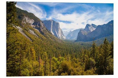 Foam board print Yosemite Valley, USA