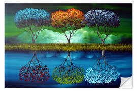 Vinilo para la pared Colourful Seasons VI