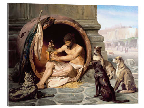 Gallery print Diogenes in his barrel