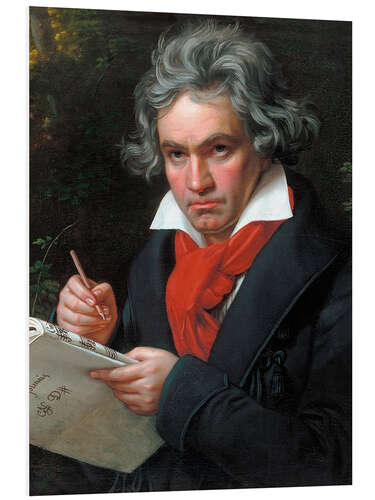 Foam board print Ludwig van Beethoven