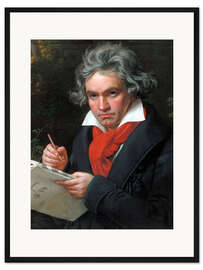 Gerahmter Kunstdruck Ludwig van Beethoven