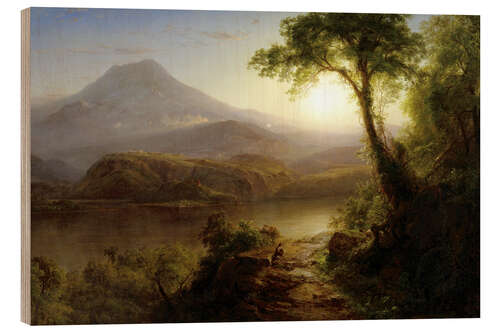 Tableau en bois Paysage tropical