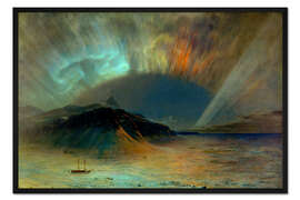 Gerahmter Kunstdruck Nordlicht