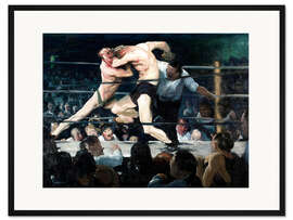 Gerahmter Kunstdruck Stag bei Sharkey