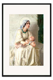 Gerahmter Kunstdruck Madonna mit Kind