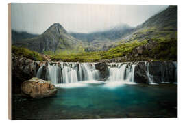 Trätavla The Fairy Pools, Glen Brittle, Skye, Scotland