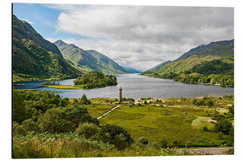 Aluminium print Glenfinnan Monument, Scotland