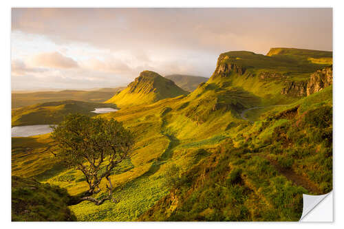 Sticker mural The Quiraing, Isle of Skye, Scotland IV