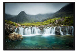 Gerahmter Kunstdruck The Fairy Pools, Glen Brittle, Skye, Schottland