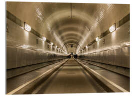 Tableau en plexi-alu Vieux tunnel sous l&#039;Elbe à Hambourg