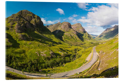 Acrylglas print Die Drei Schwestern, Glencoe, Schottland